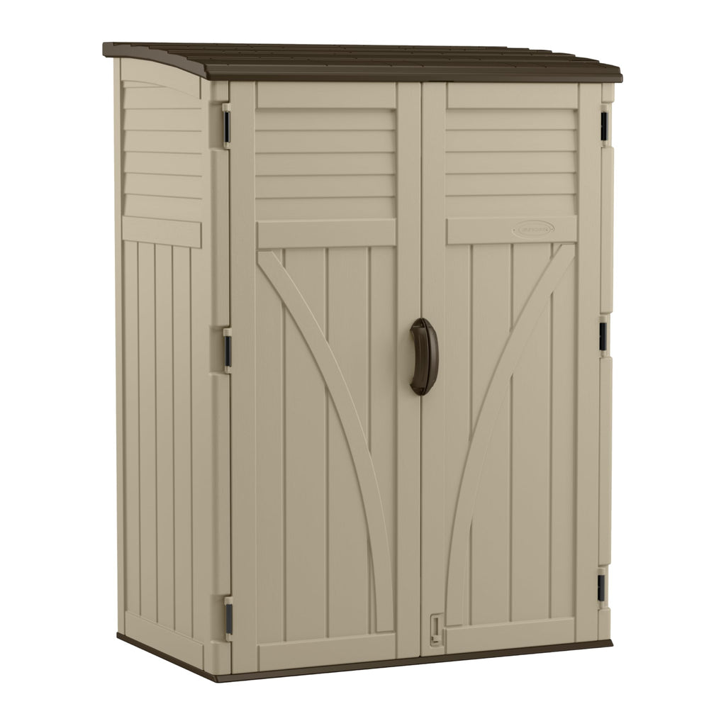 Water Resistant Resin Vertical Outdoor Storage Shed 54 cu. ft. C1989