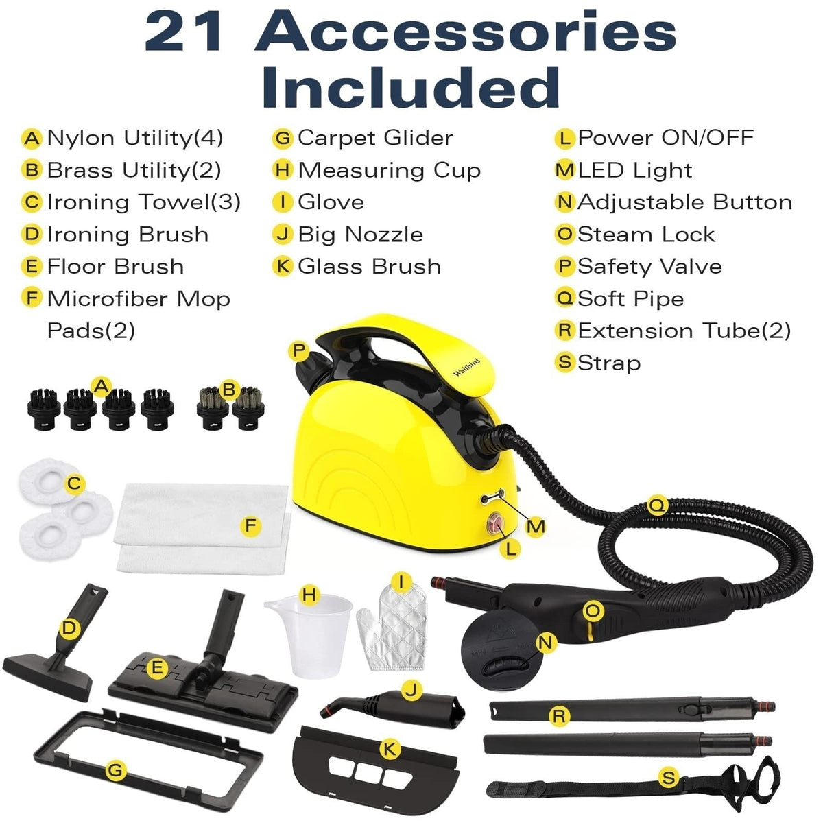 4.5 Bar 300°F Steam Cleaner F43753