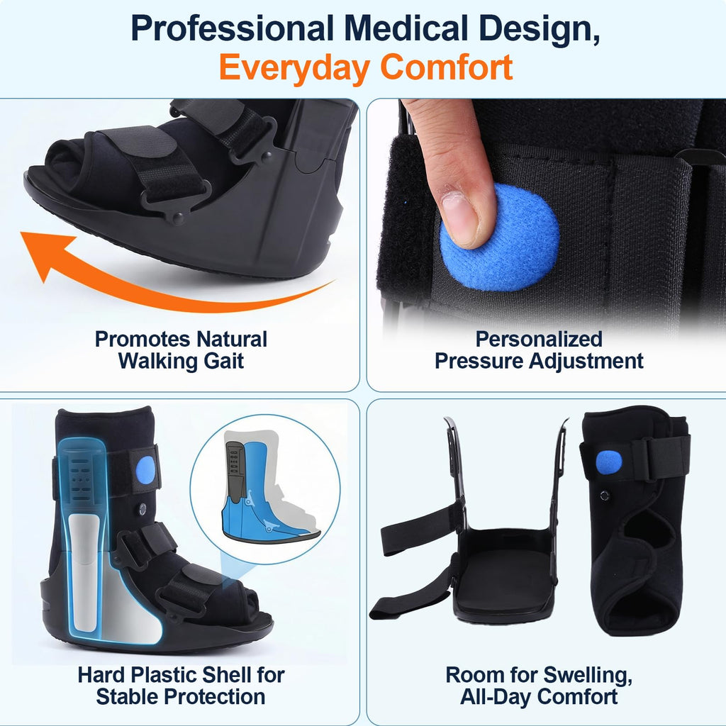 Inflatable Air Cam Walker Fracture Boot with Adjustable Shoe Lift R6256