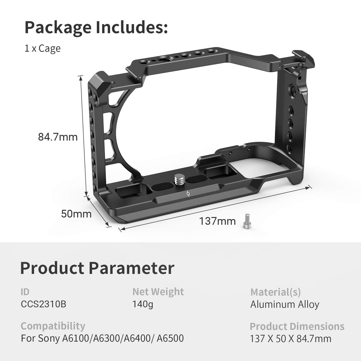 Aluminum Alloy Camera Cage Rig U672756