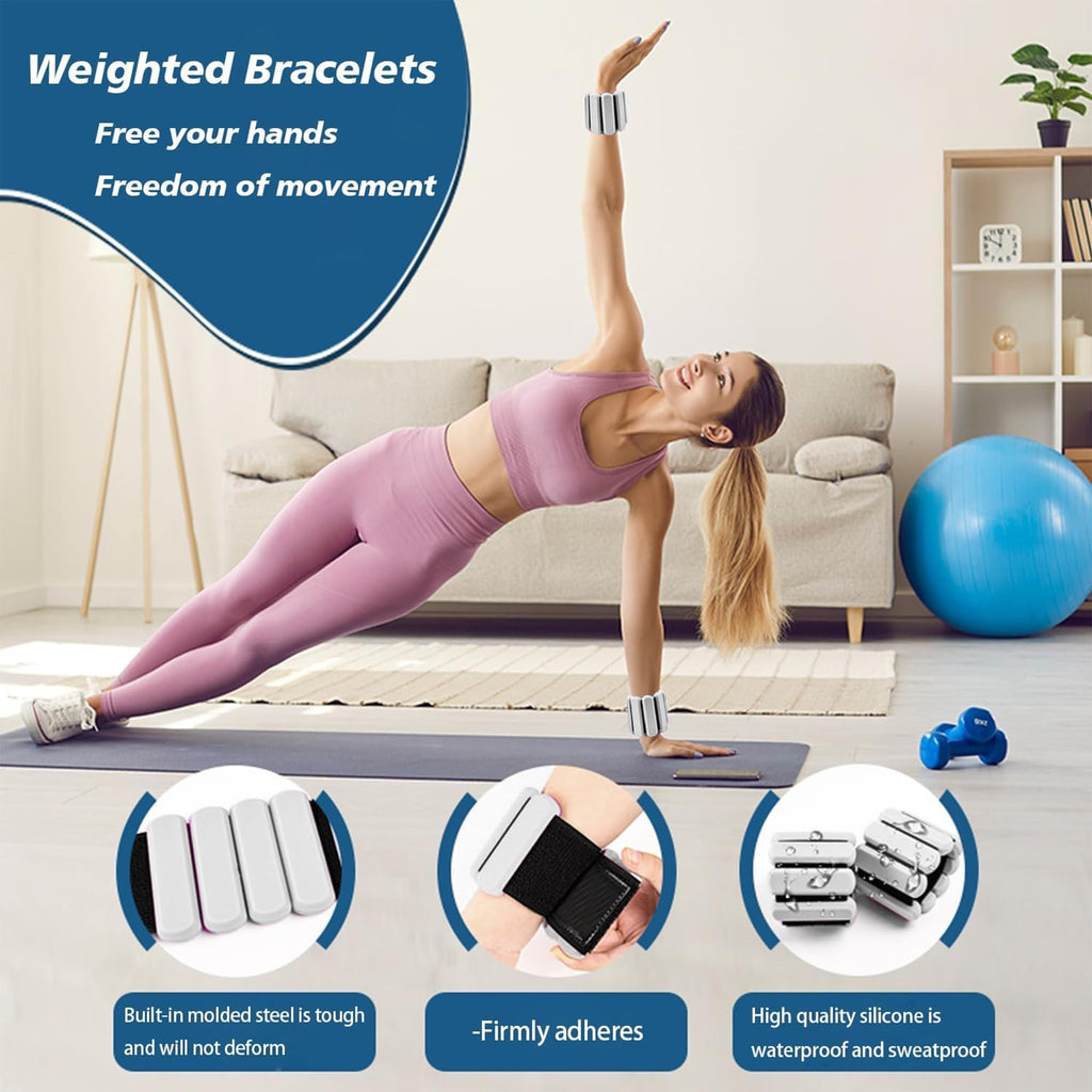 Adjustable Silicone Wrist and Ankle Weights Set of 2 M15945