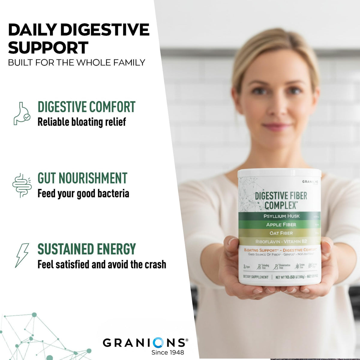 Psyllium Husk Powder 4in1 Digestive Fiber Supplement W22929