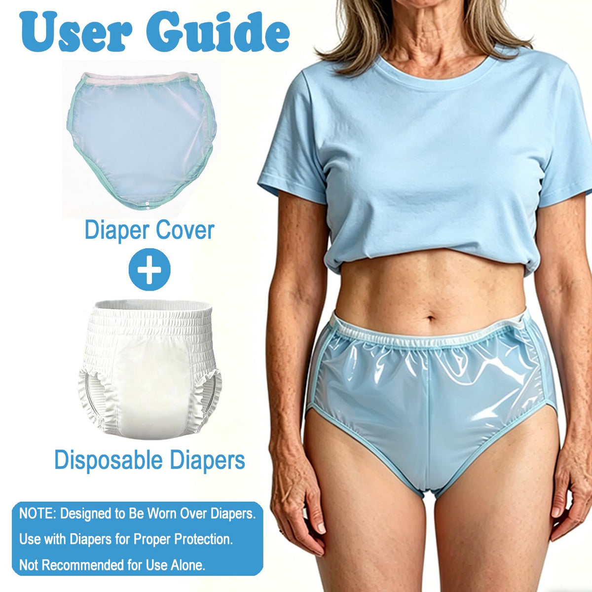 Plastic Waterproof Incontinence Underwear Size XL Z152268