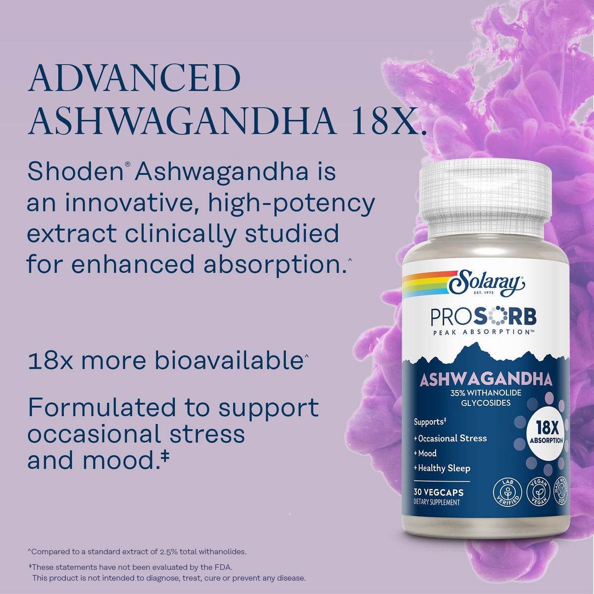 Ashwagandha Root and Leaf Extract 240 mg Vegan Capsules J174286