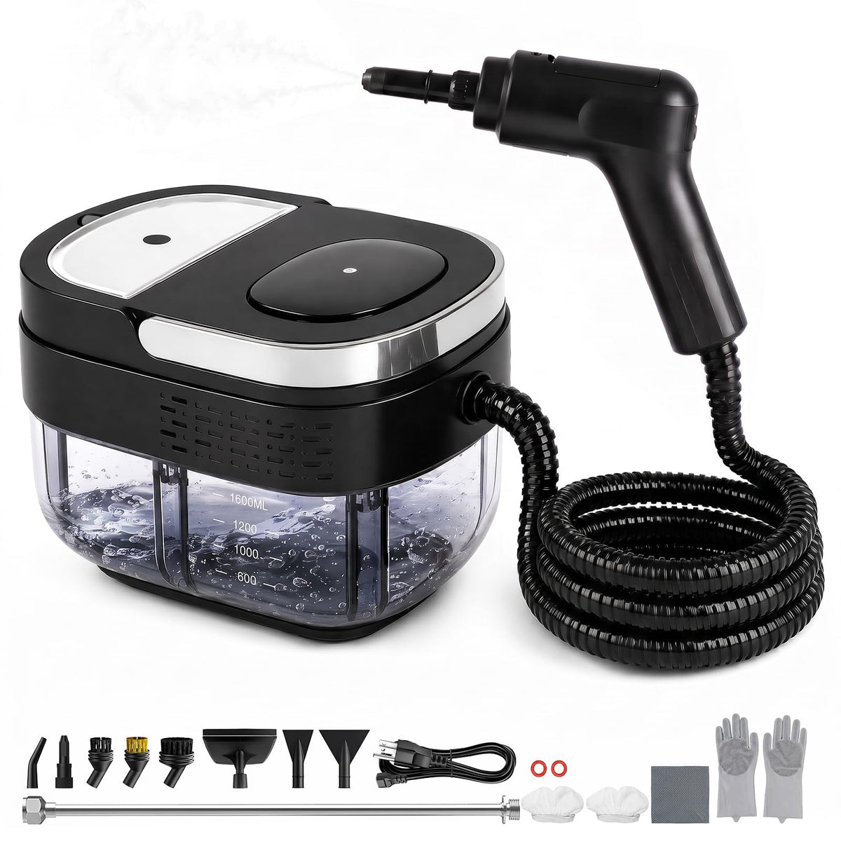 2500W Pressurized Steam Cleaner with 16 Accessories A75590