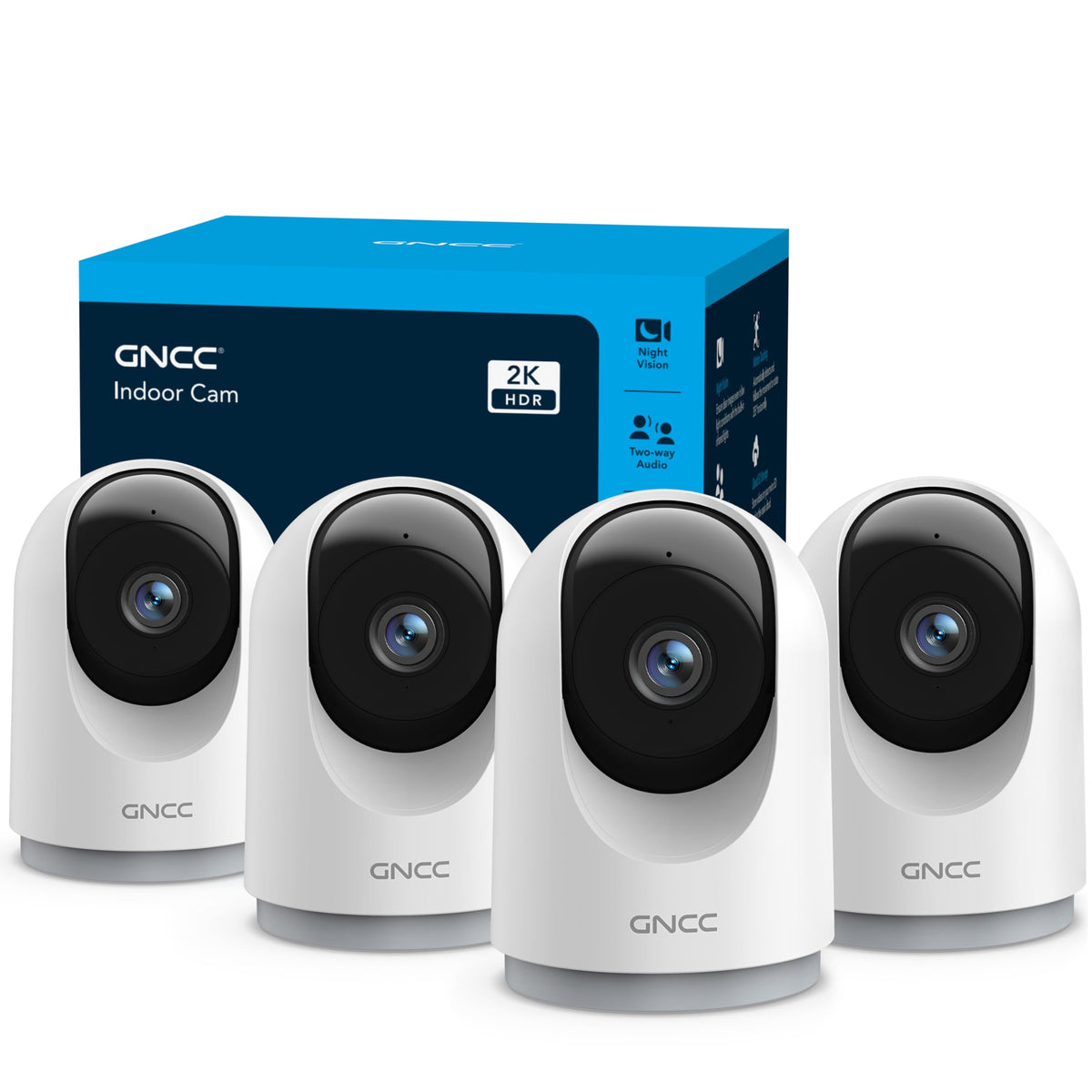 5G Indoor Security Cameras with Phone App, 4Pcs K933040
