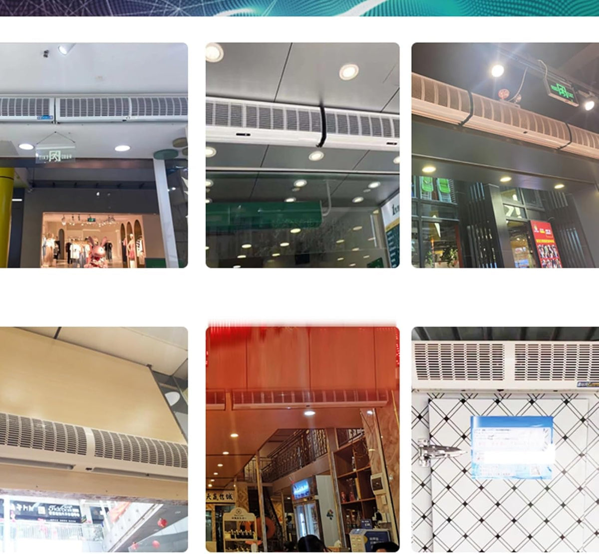 Wall-mounted Air Curtain Fan with Remote Control V81589