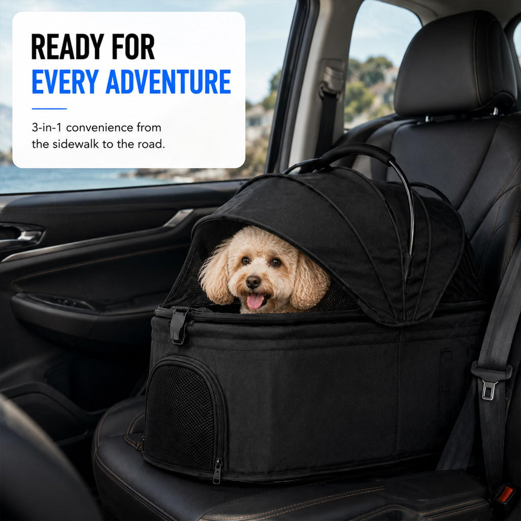 Foldable Pet Stroller with Cup Holder L755193