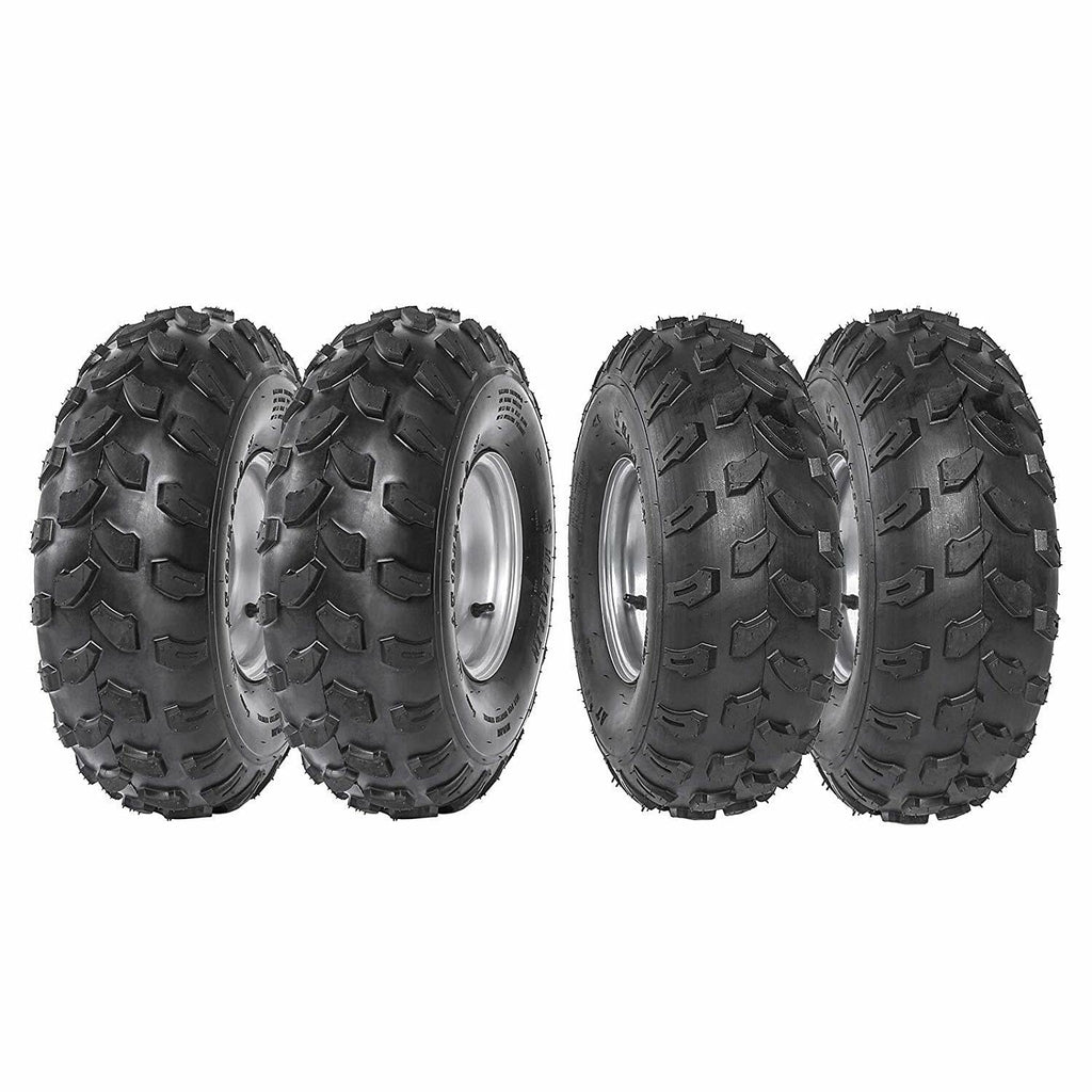 19x7-8 8 Inch All Terrain Tubeless Tire Wheel Assembly 4 Pack V391