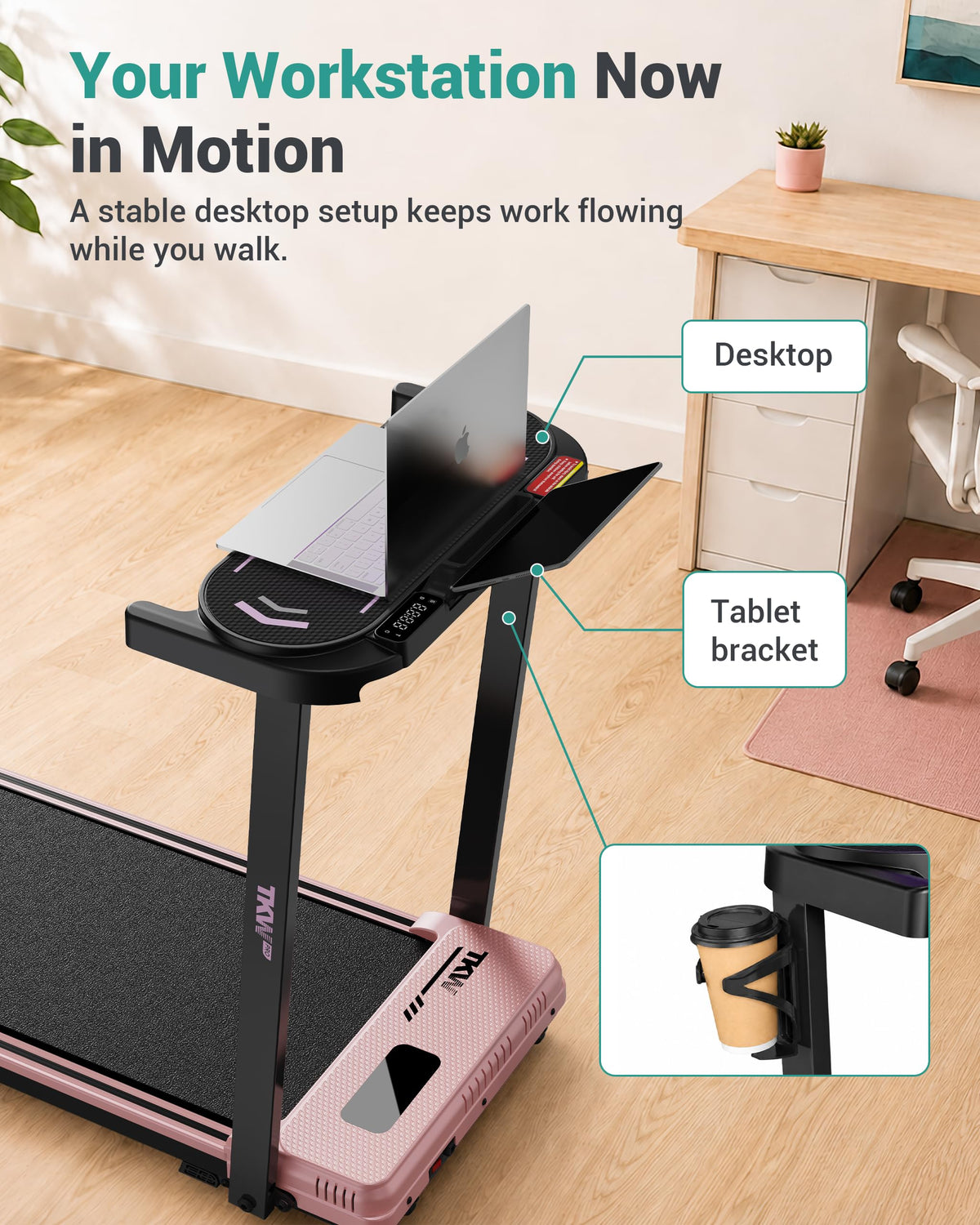 Walking Pad with Vibration Plates and Incline J2549