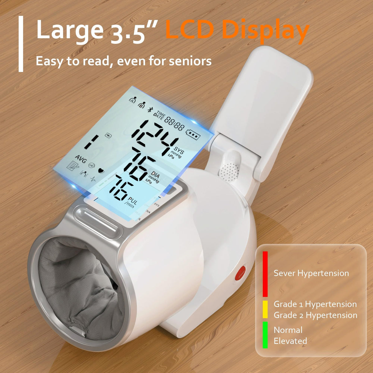 White Upper Arm Blood Pressure Monitor L825
