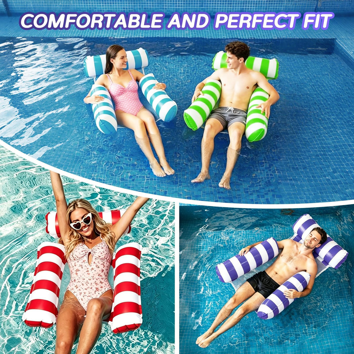 4 Pack Inflatable Pool Floats Y1207