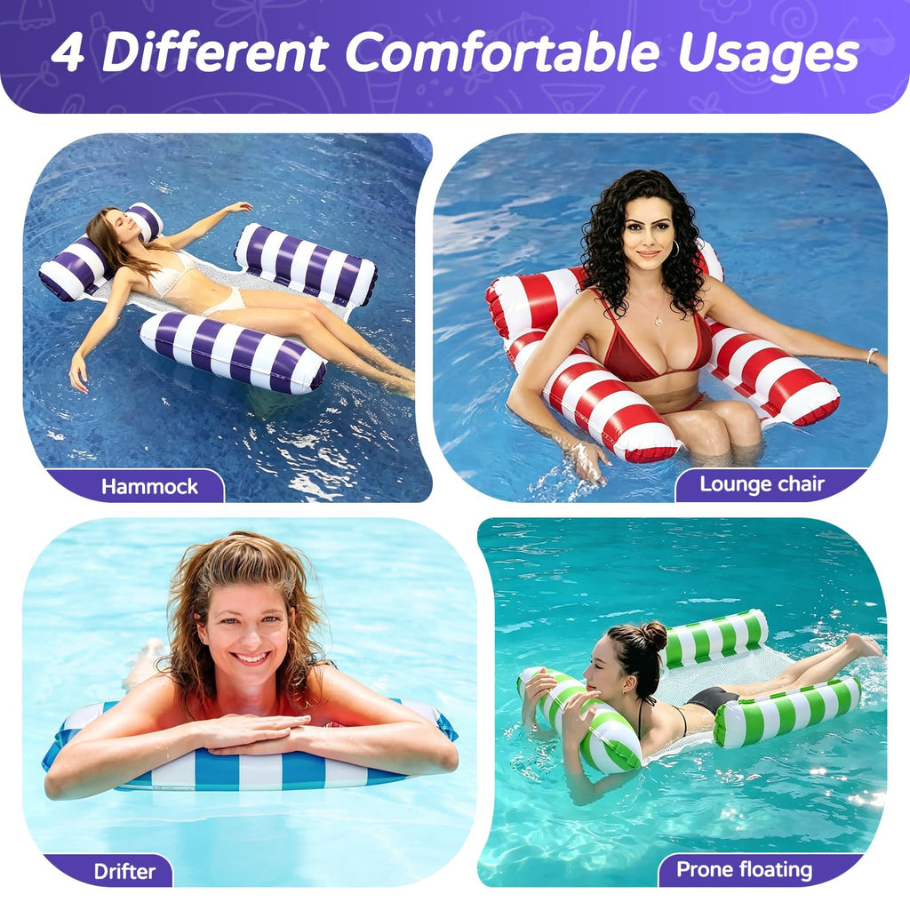 4 Pack Inflatable Pool Floats Y1207