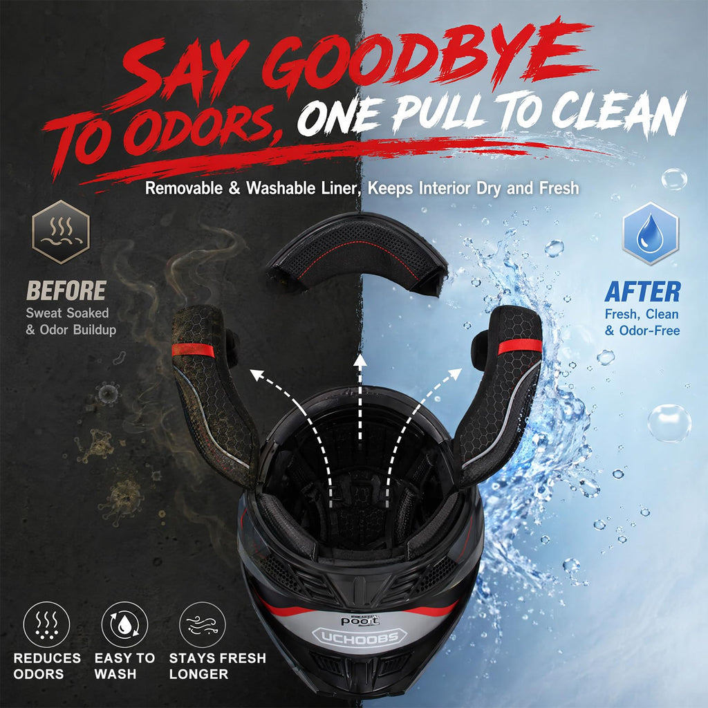 Heavy Duty Flip Up Modular Motorcycle Helmet R436471