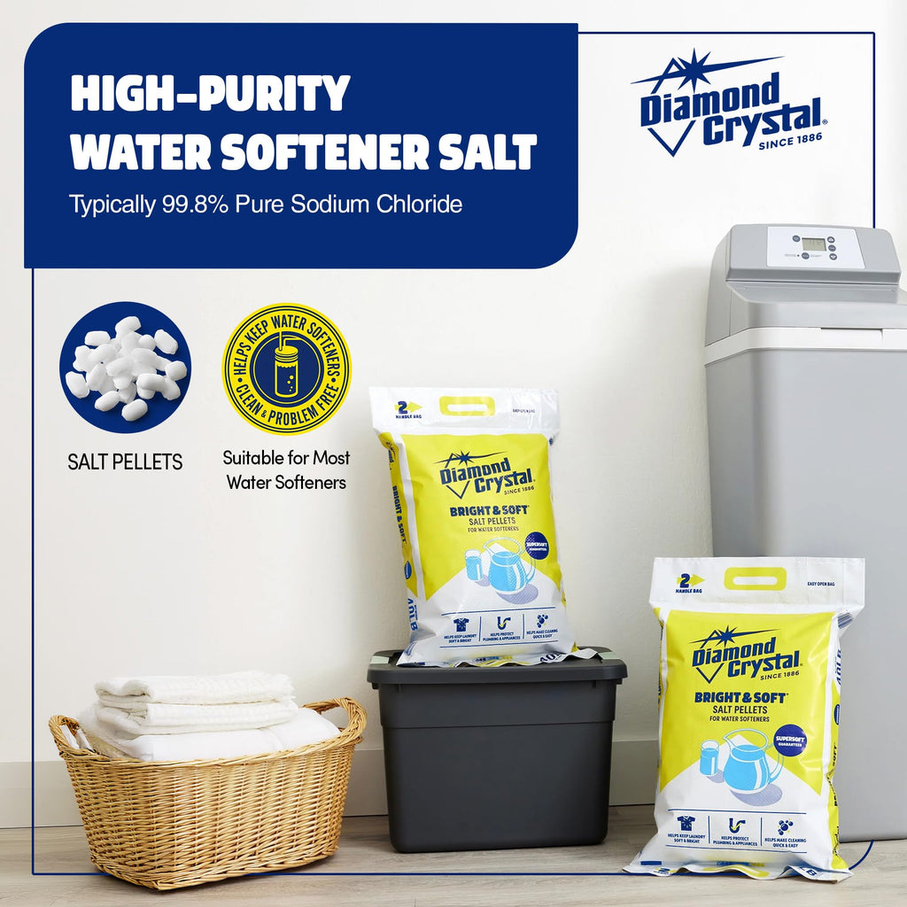 2 Pack Water Softener Salt Pellets, 40 Pounds W26479