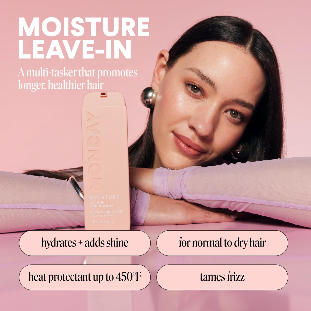 Moisture Shampoo + Conditioner Set 2 Pack 27oz + Leave-in Conditioner 5 Oz Dual Pack C28616