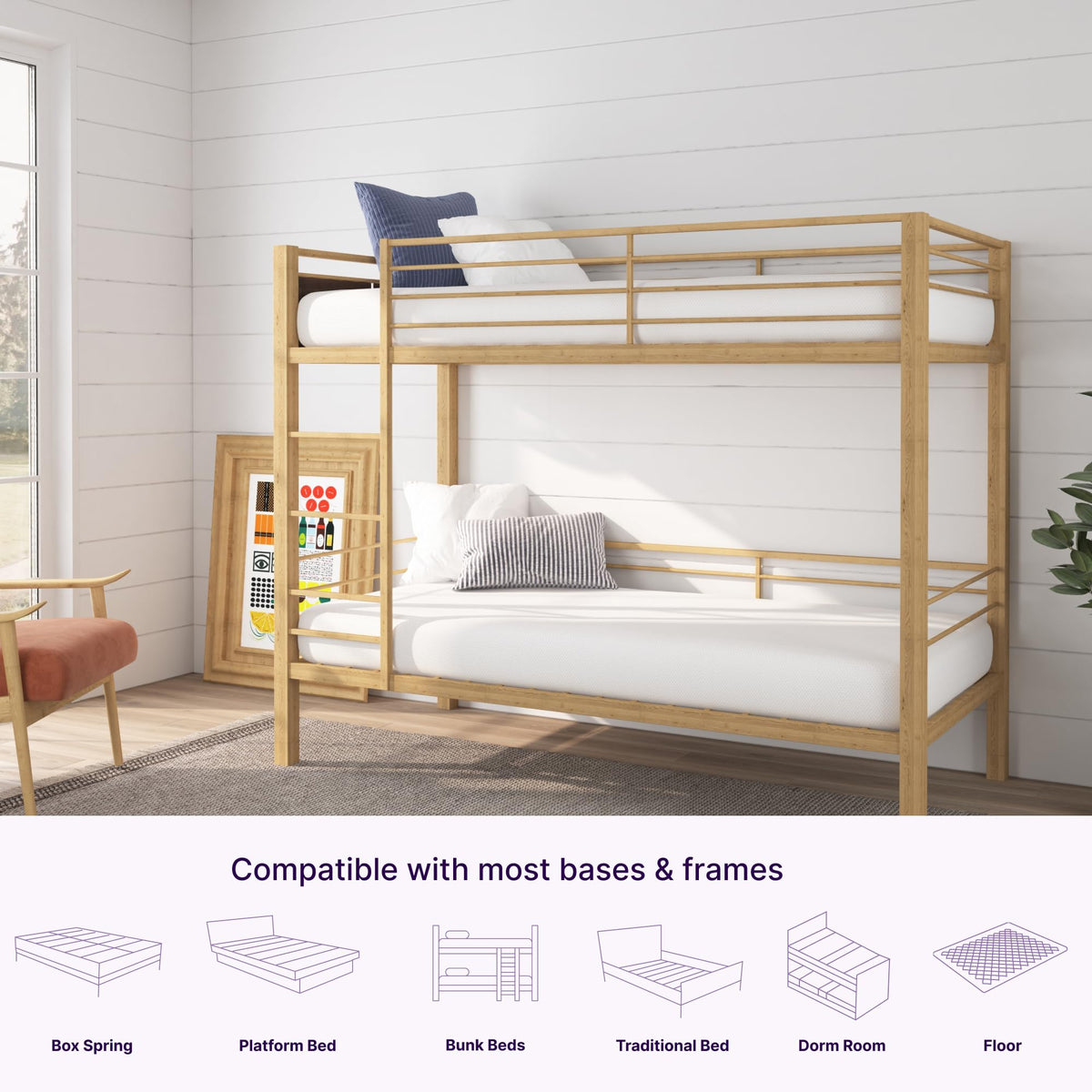5 Inch Twin Memory Foam Mattress N237