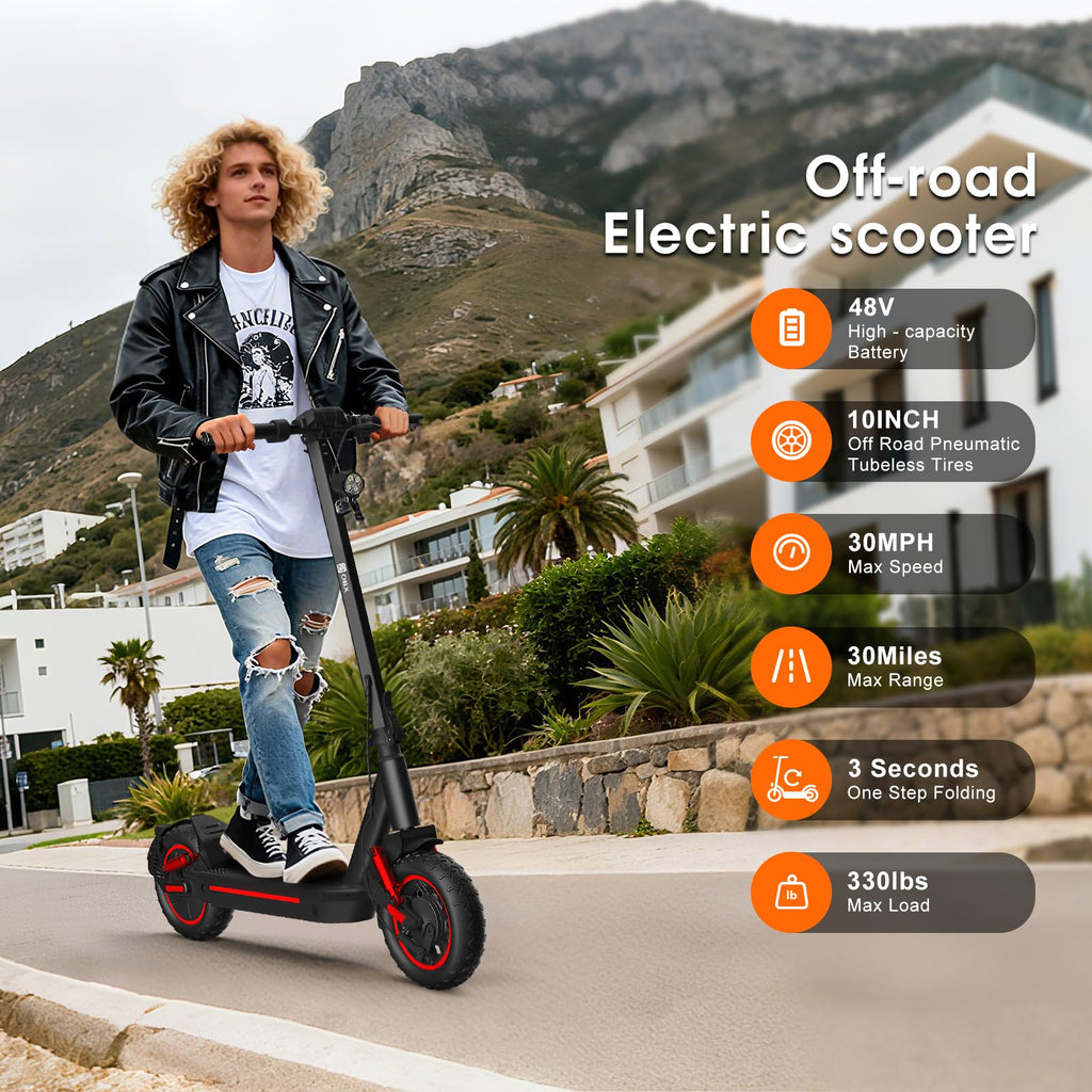 1200W Motor 10" Off-Road Pneumatic Tire Electric Scooter Y852995