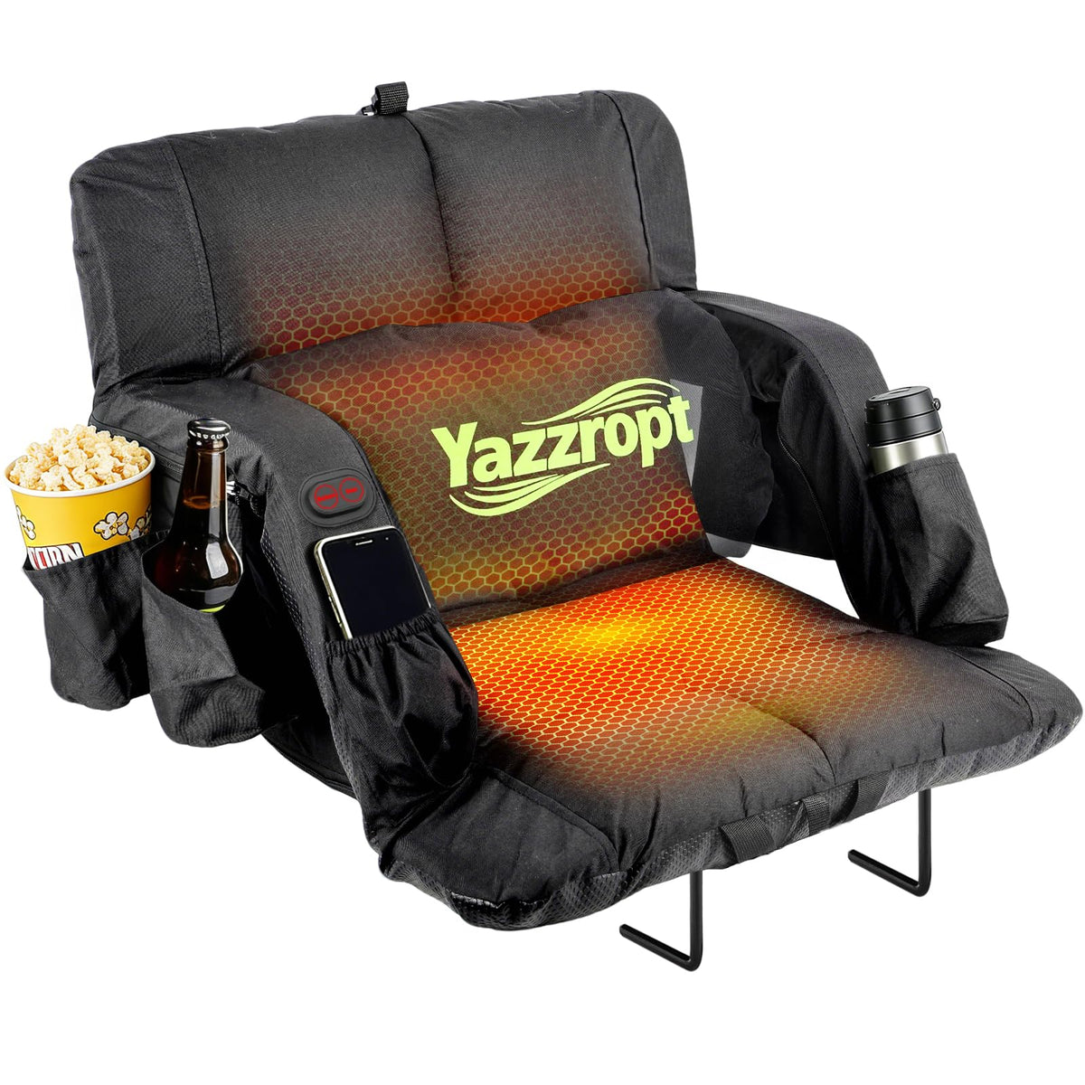 Heated Stadium Seats with Back Support, 3 Heat Settings B658