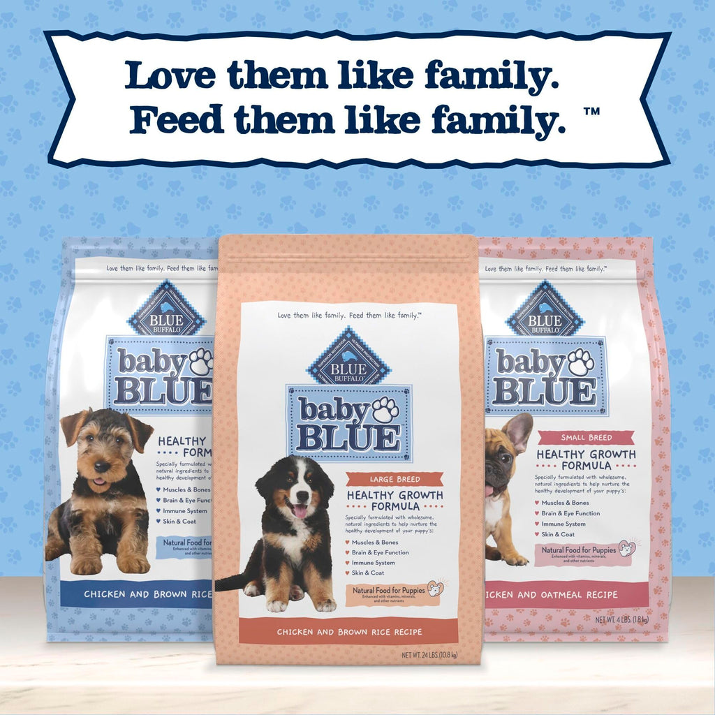 Large Breed Puppy Dry Dog Food Chicken and Brown Rice 24-lb Bag B55236