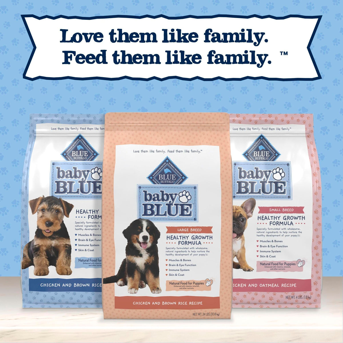 Large Breed Puppy Dry Dog Food Chicken and Brown Rice 24-lb Bag B55236