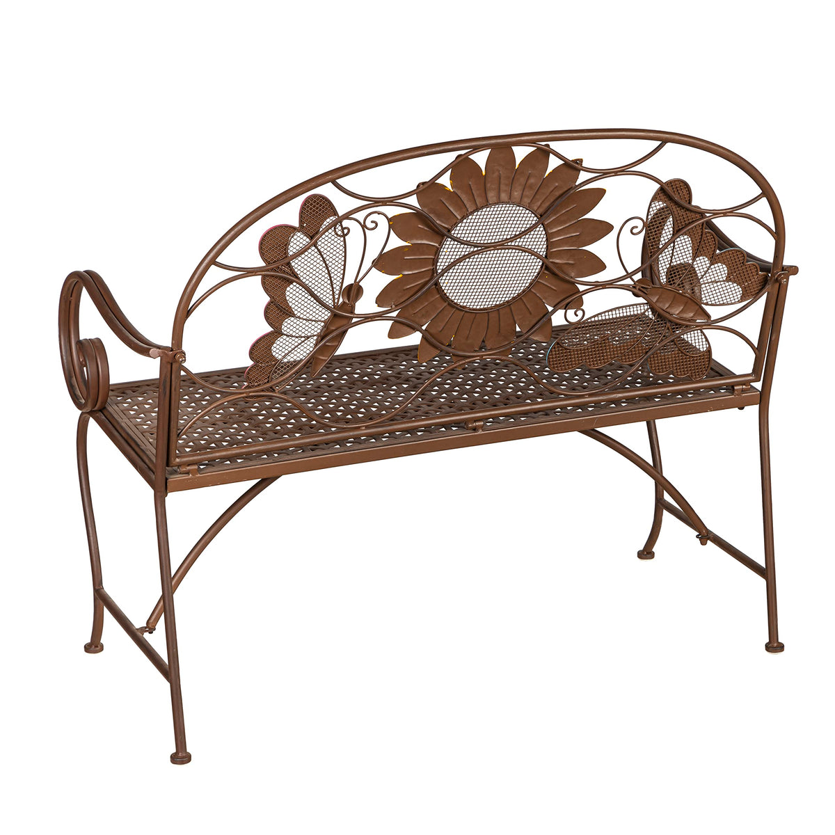 Cast Iron Metal Garden Bench C61427