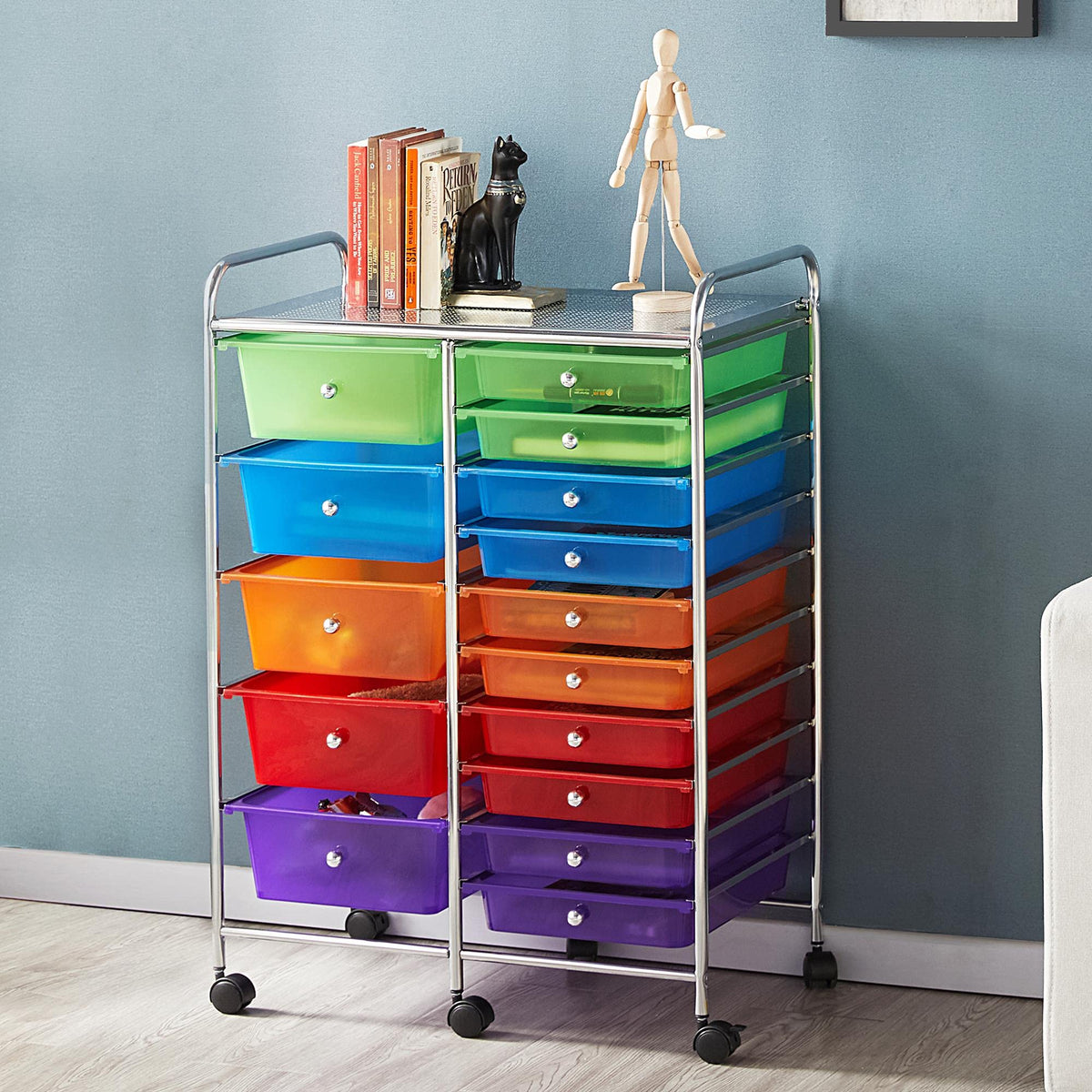 15 Drawer Rolling Storage Cart I99556