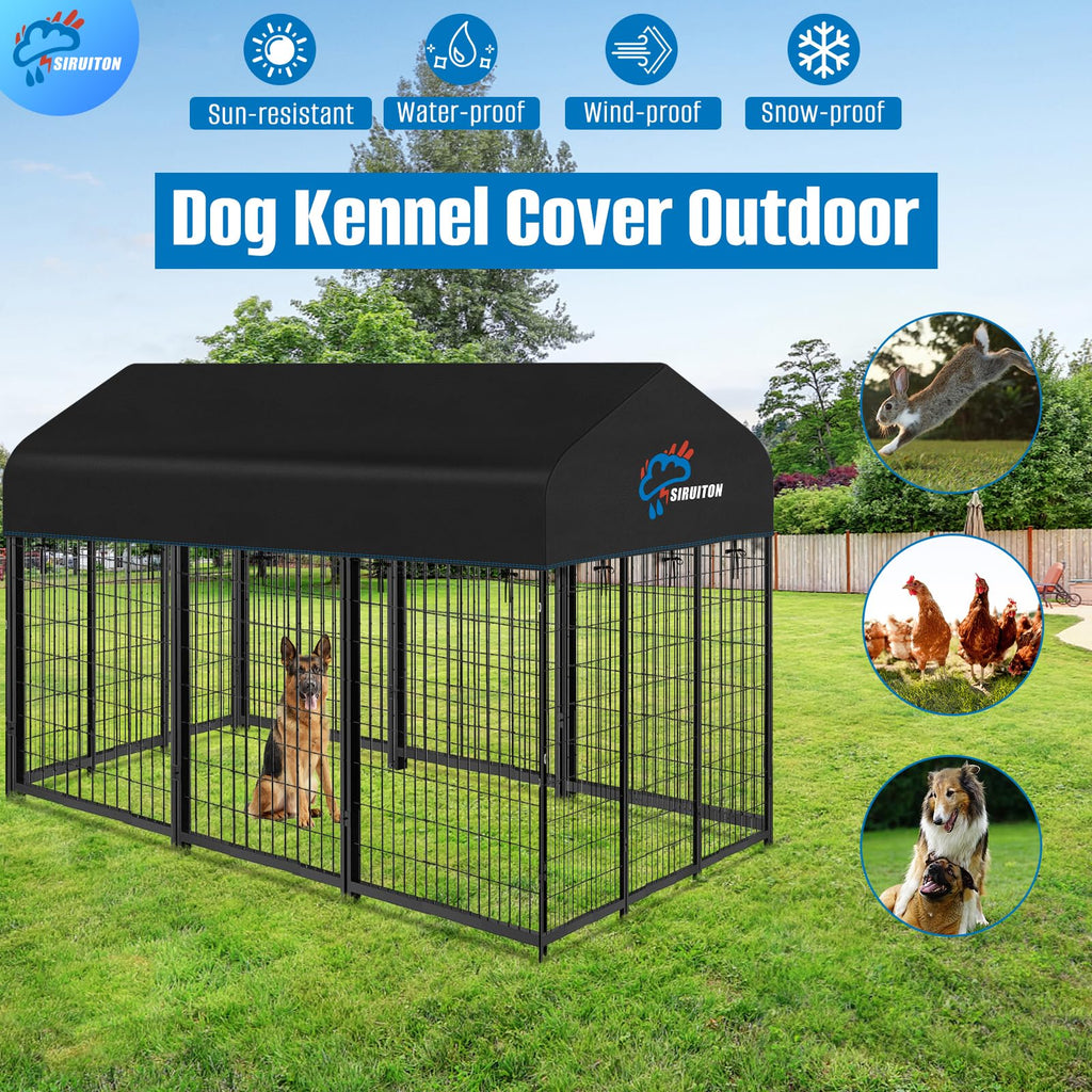 8x4FT Heavy Duty 600D Oxford Dog Kennel Replacement Cover E272088