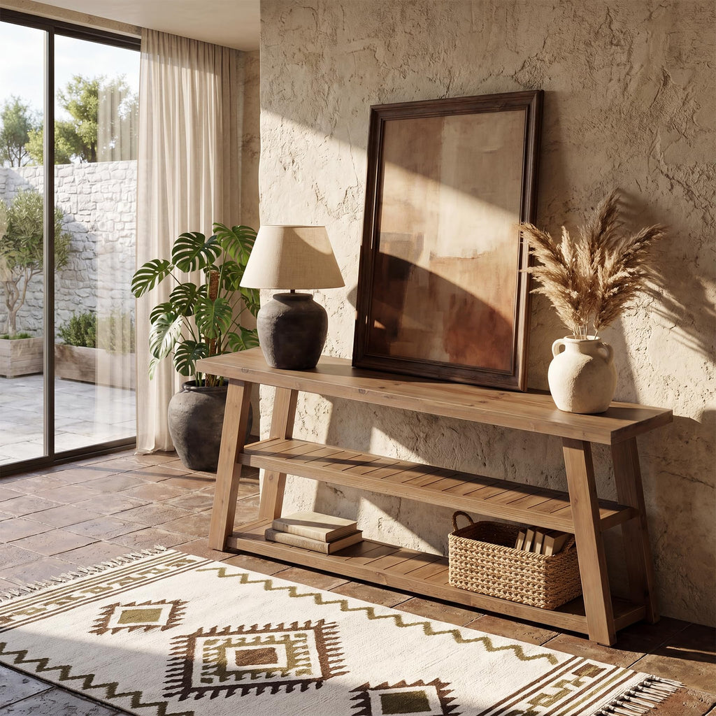 63" Solid Wood TV Stand R87105