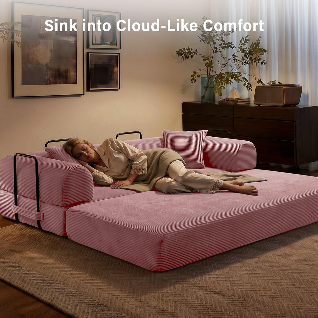 79" Convertible Sofa Bed Sleeper Futon Couch U694