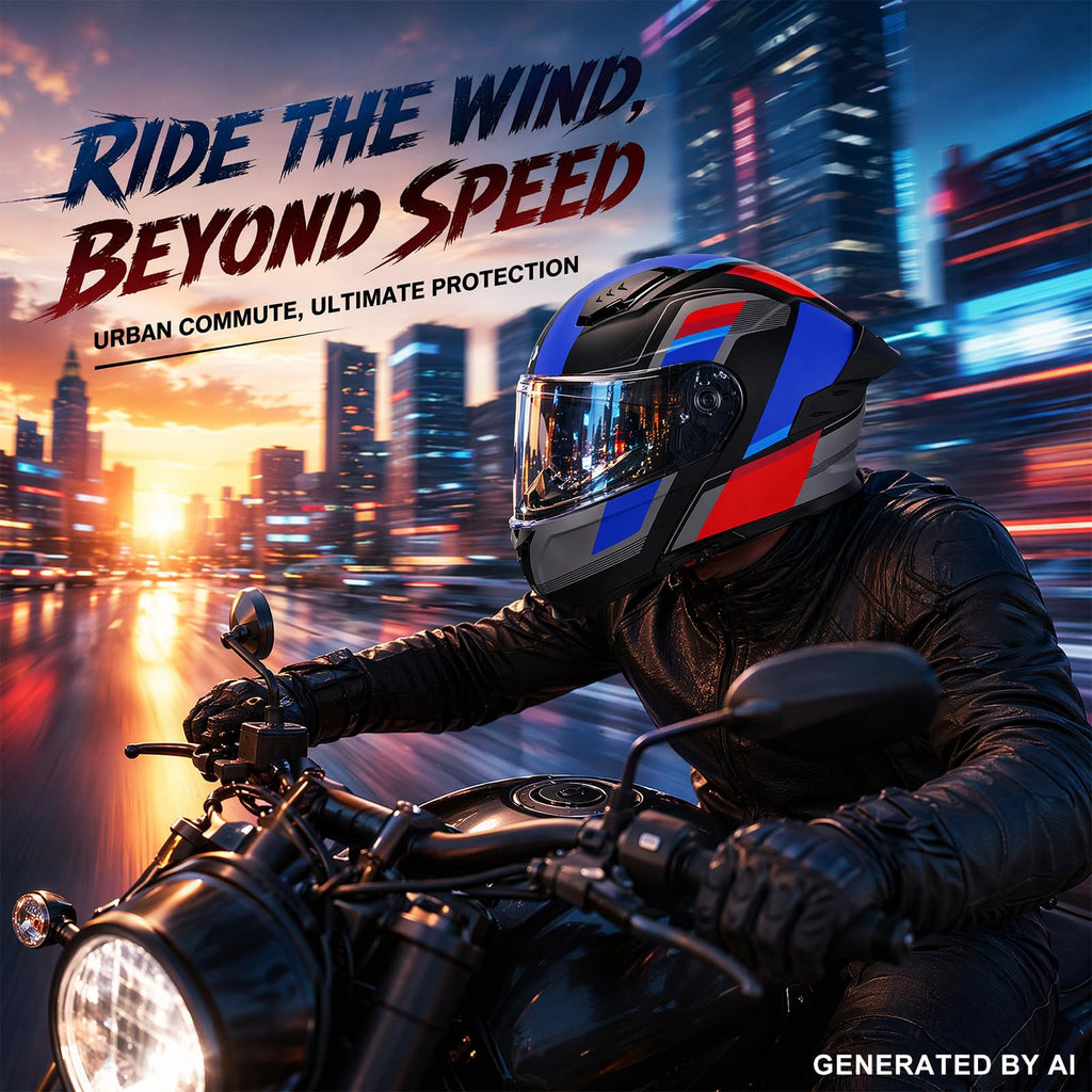 Heavy Duty Flip Up Modular Motorcycle Helmet R436471