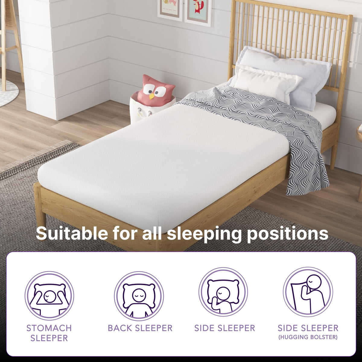 5 Inch Twin Memory Foam Mattress N237