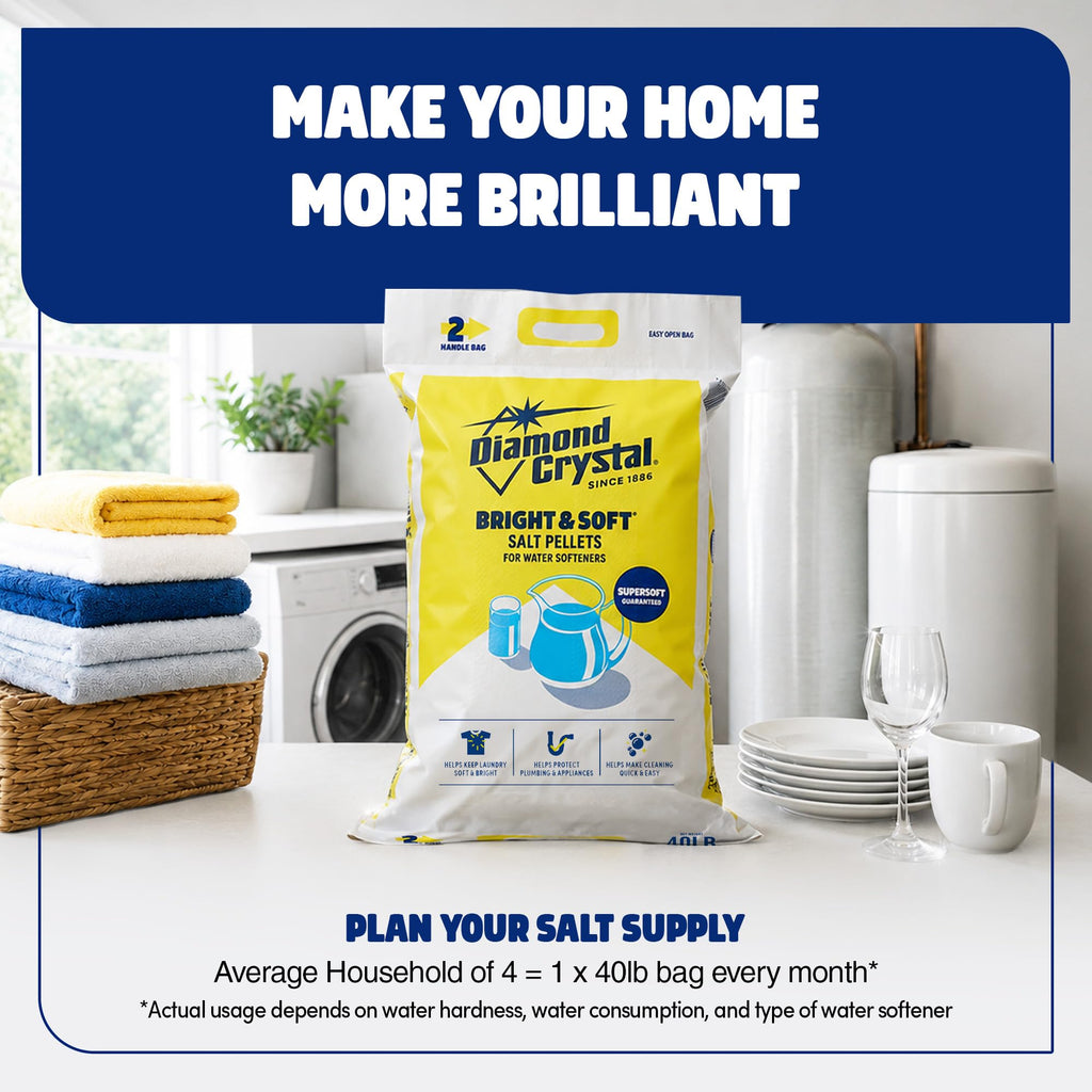 2 Pack Water Softener Salt Pellets, 40 Pounds W26479