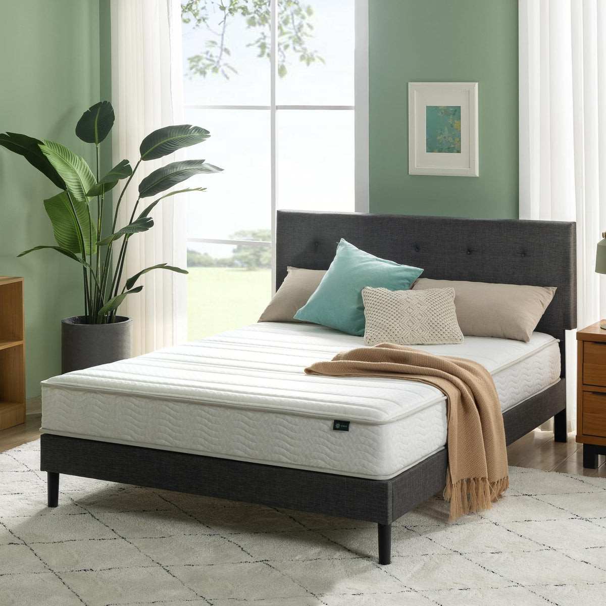 8 Inch Full Foam and Spring Hybrid Mattress P537495