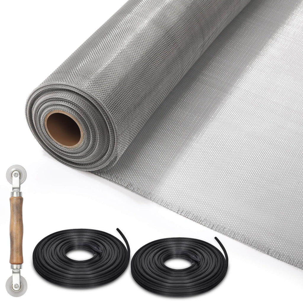 Aluminum Screen Roll with Spline & Rolling Tool P45584