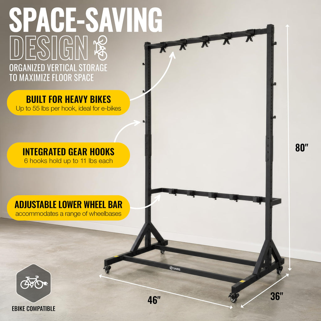 Freestanding 5-Bike Rack G50458