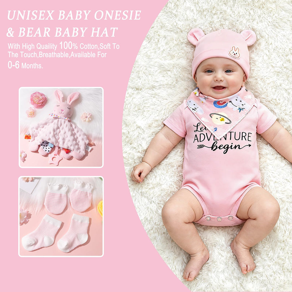 New Mom Gift Basket with Baby Clothes & Tumblers S395