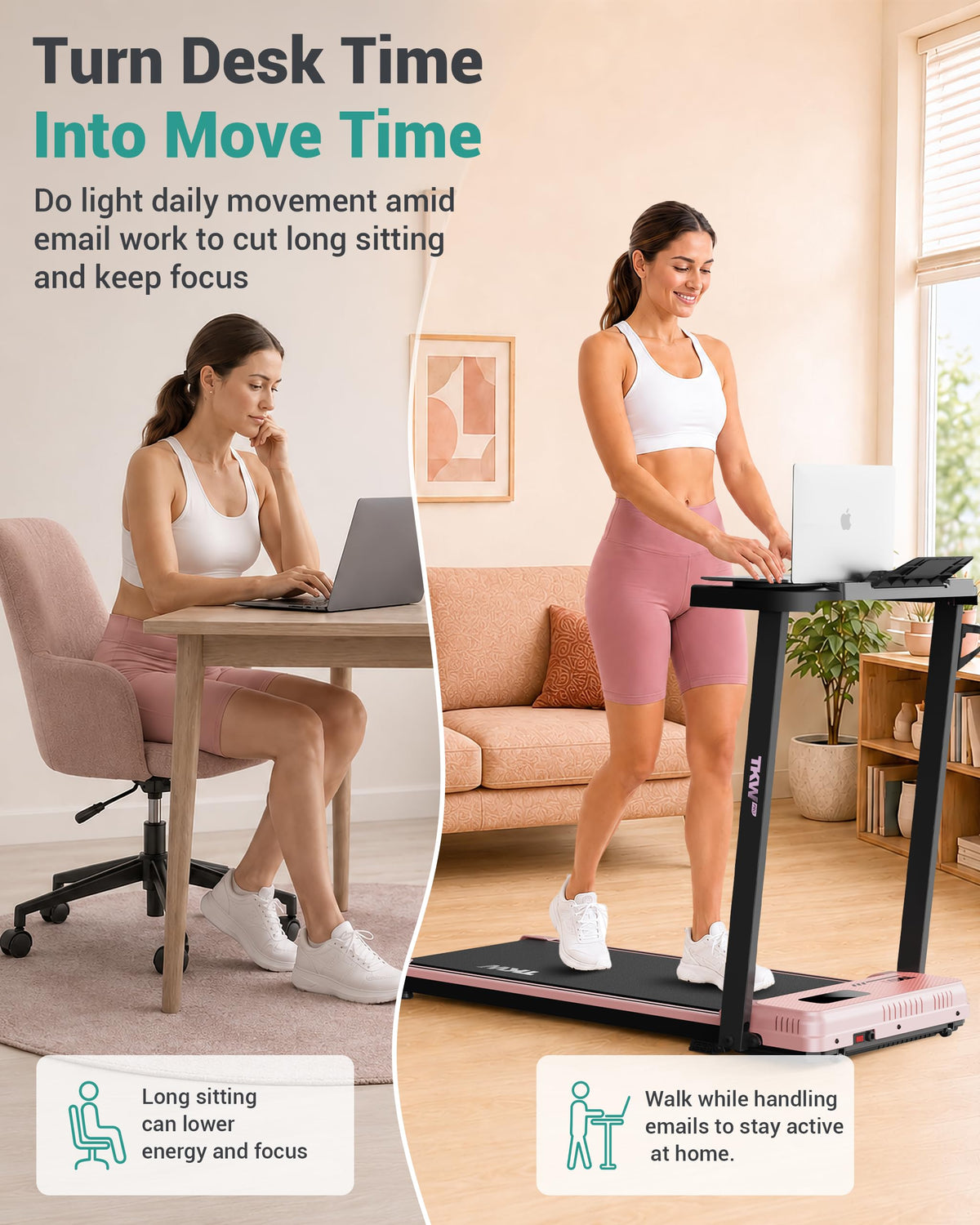 Walking Pad with Vibration Plates and Incline J2549