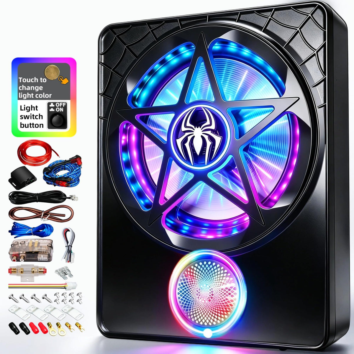 10" Powered Under Seat Subwoofer with Amp A3033