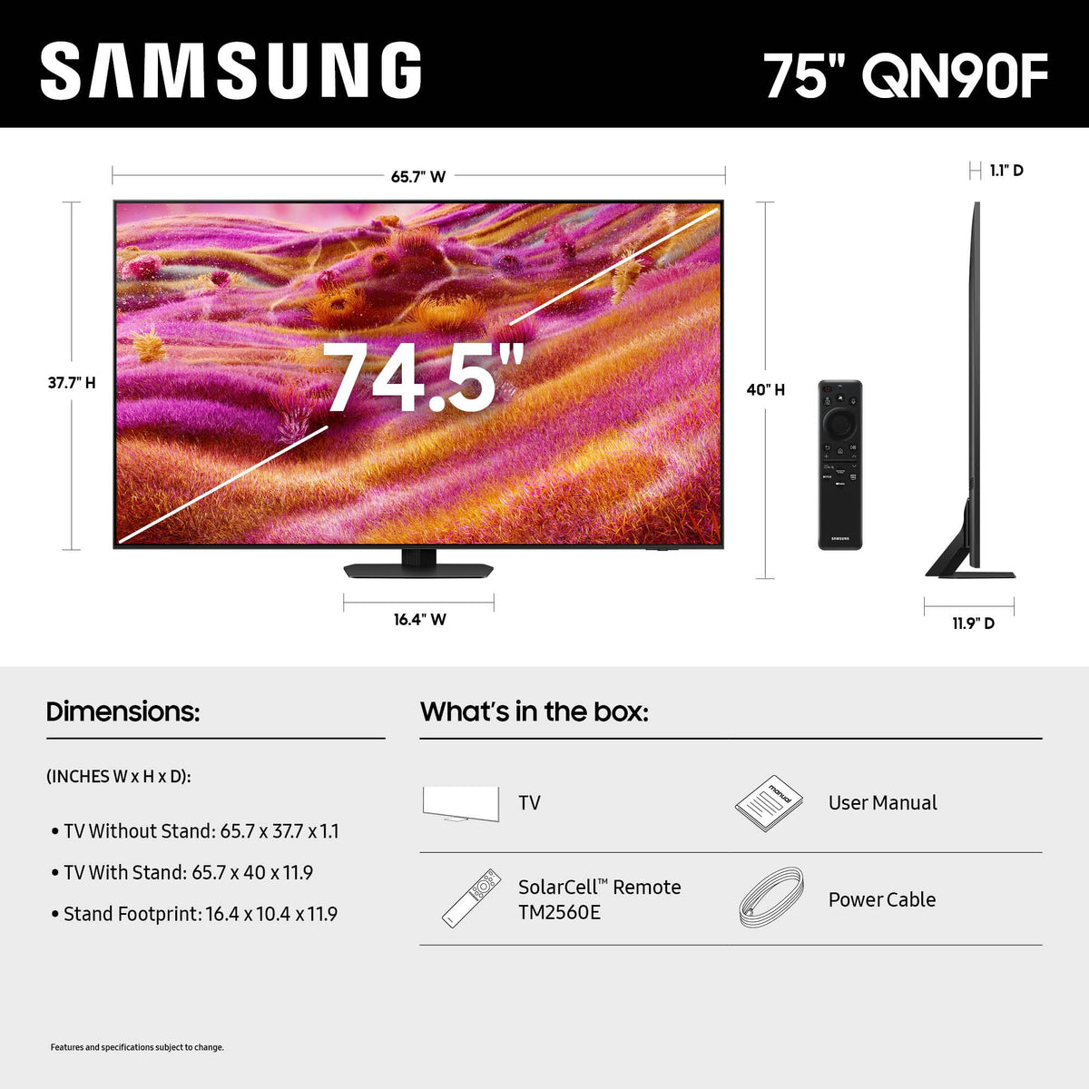 75-Inch 4K Mini LED Smart TV E870