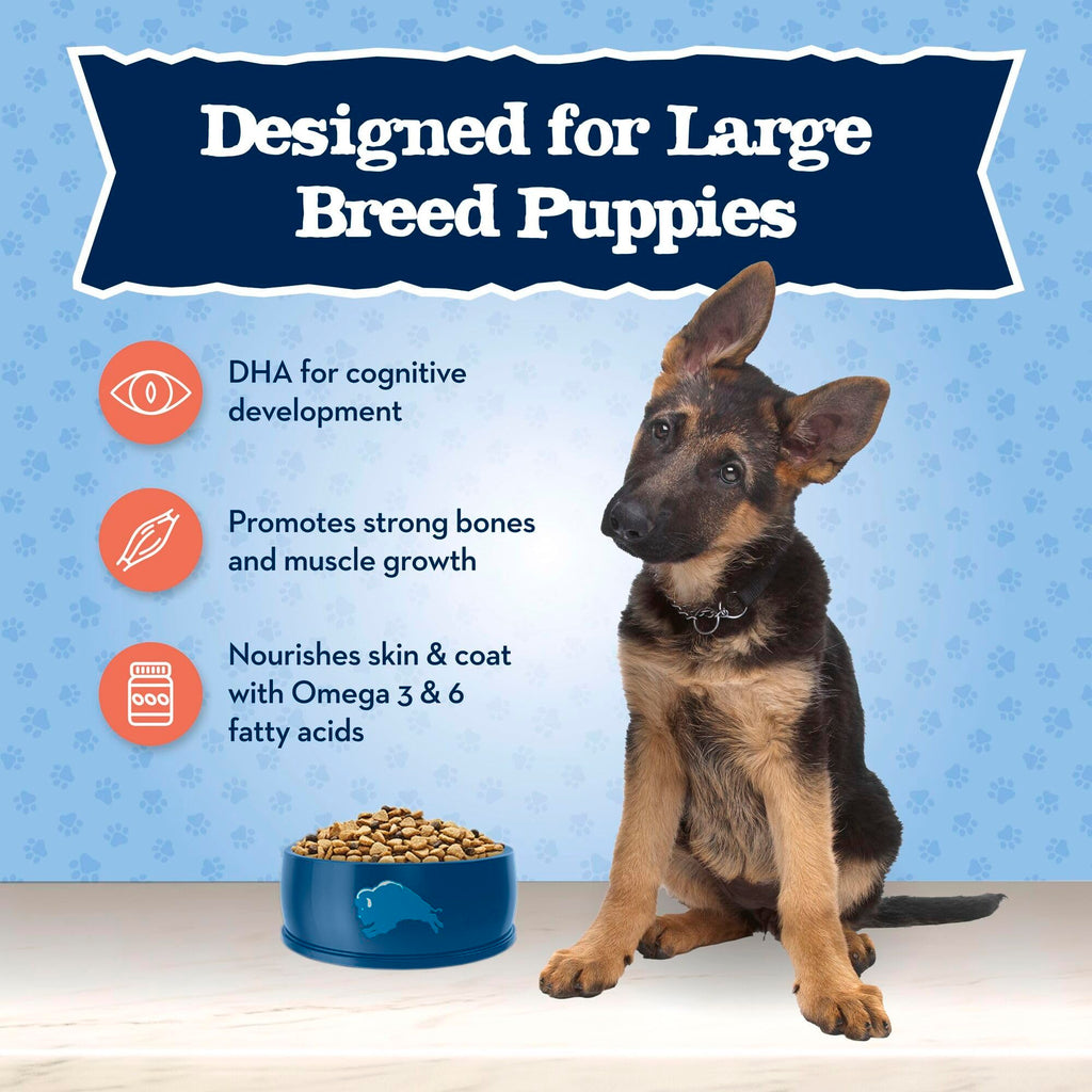 Large Breed Puppy Dry Dog Food Chicken and Brown Rice 24-lb Bag B55236