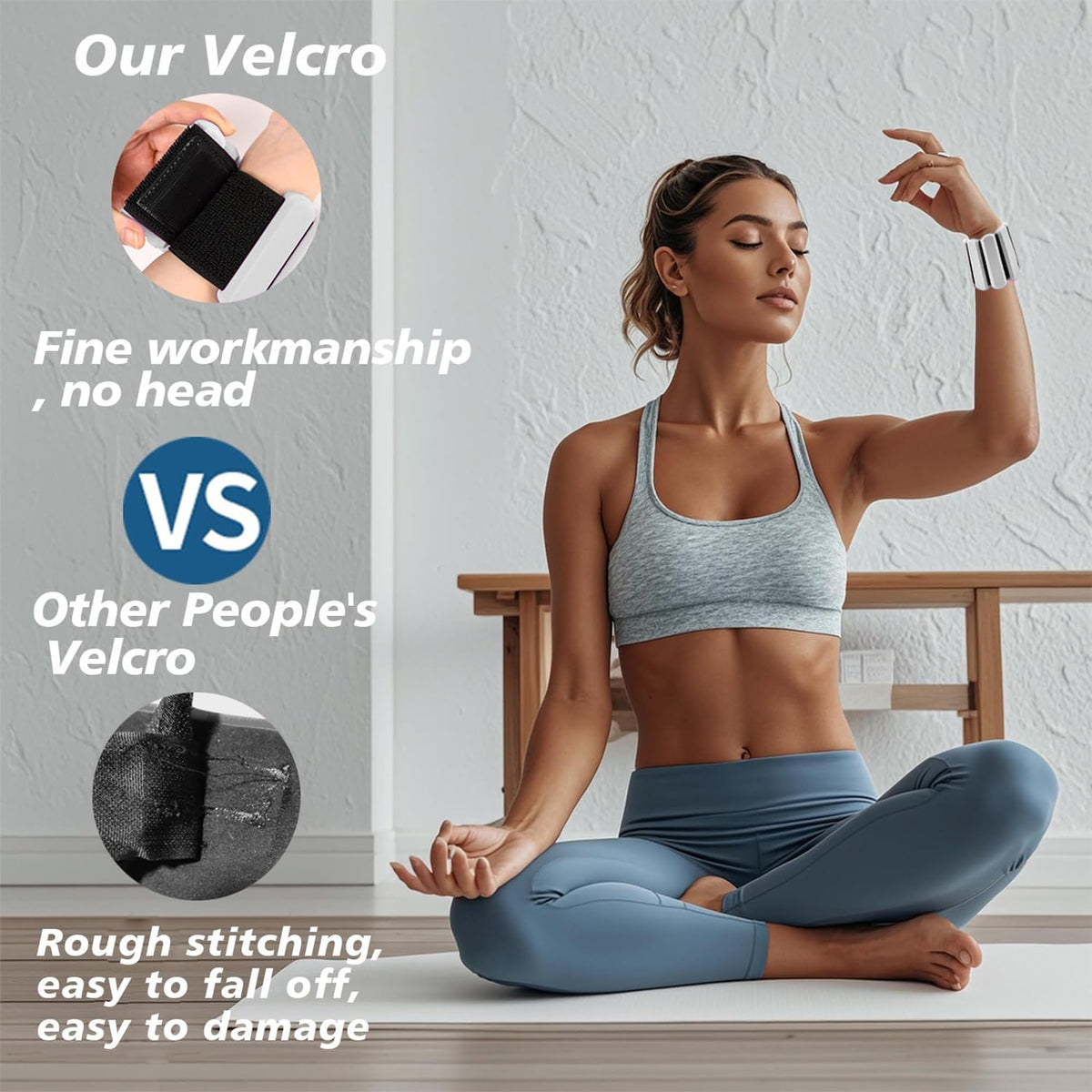 Adjustable Silicone Wrist and Ankle Weights Set of 2 M15945