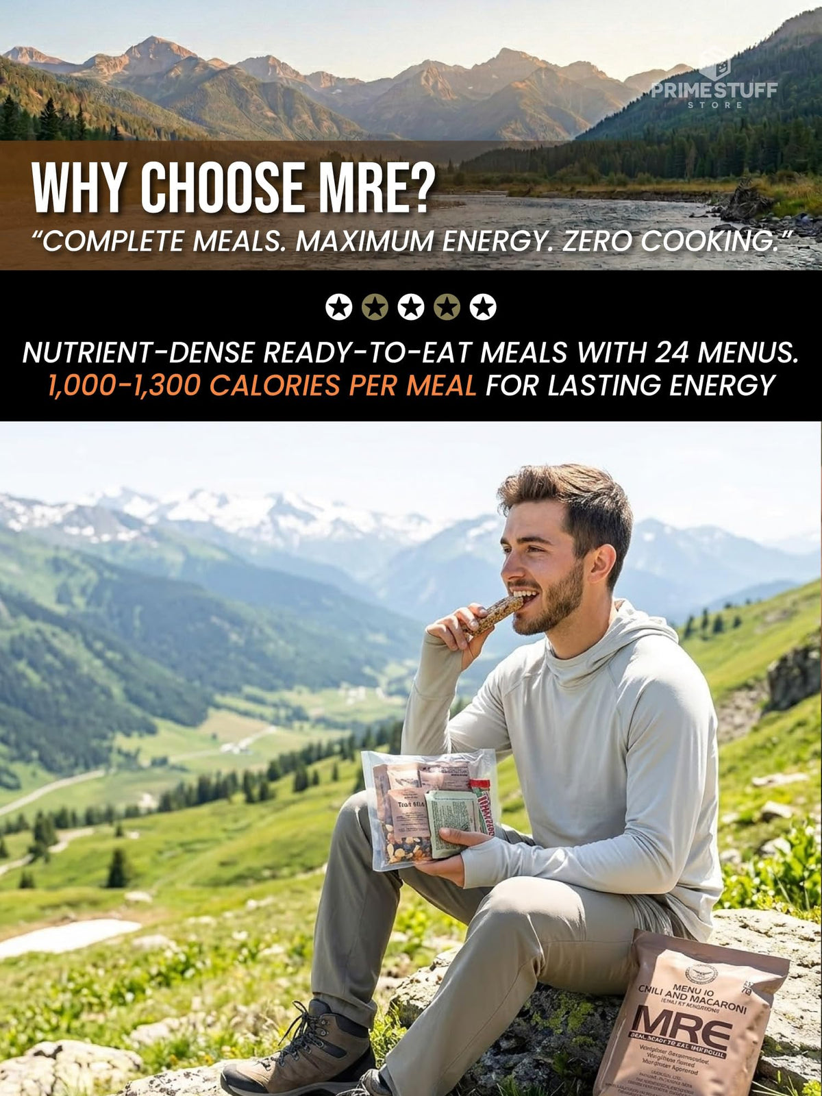 Meals Ready to Eat 12 packs with Flameless Heater H16817