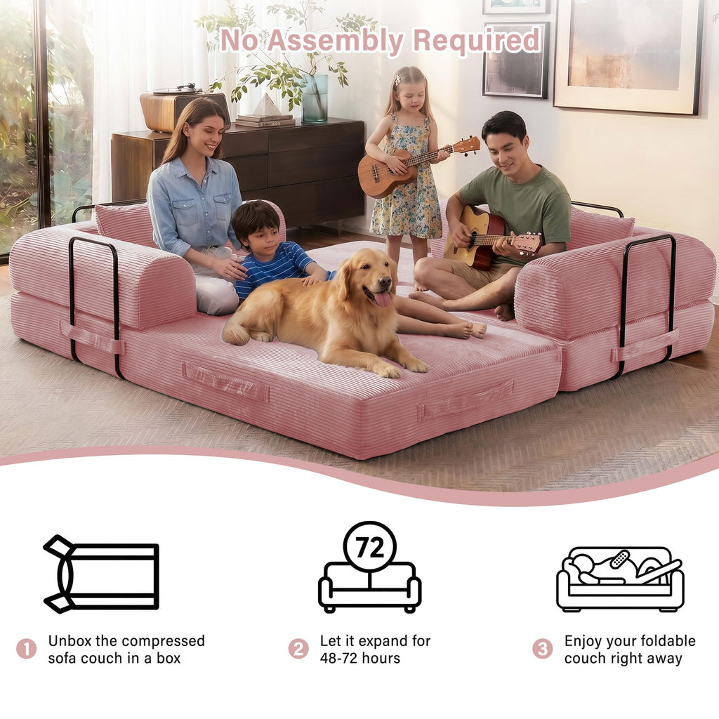 79" Convertible Sofa Bed Sleeper Futon Couch U694