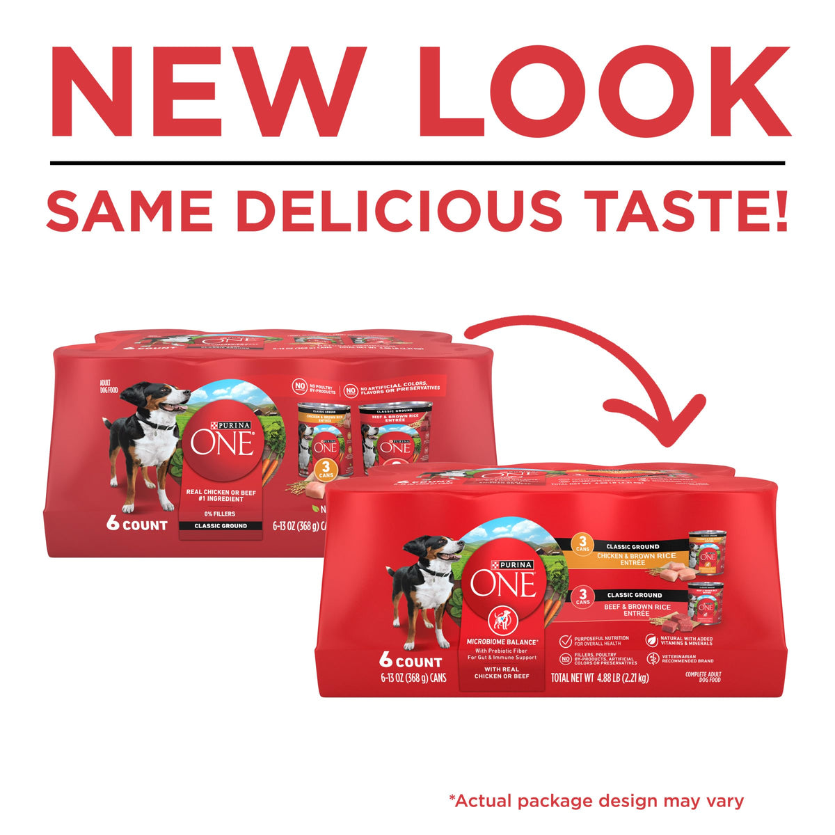 Wet Dog Food Variety Pack 6 13 oz Cans L677