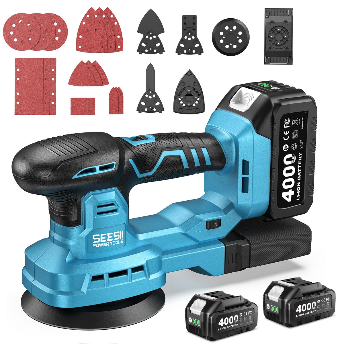 6 Speed Cordless Random Orbit Sander L3086