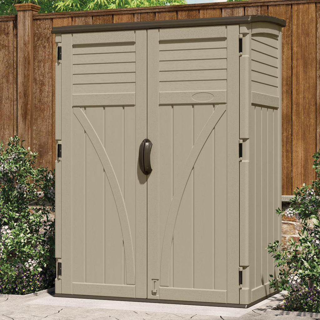Water Resistant Resin Vertical Outdoor Storage Shed 54 cu. ft. C1989