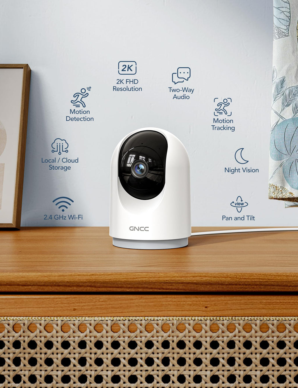5G Indoor Security Cameras with Phone App, 4Pcs K933040