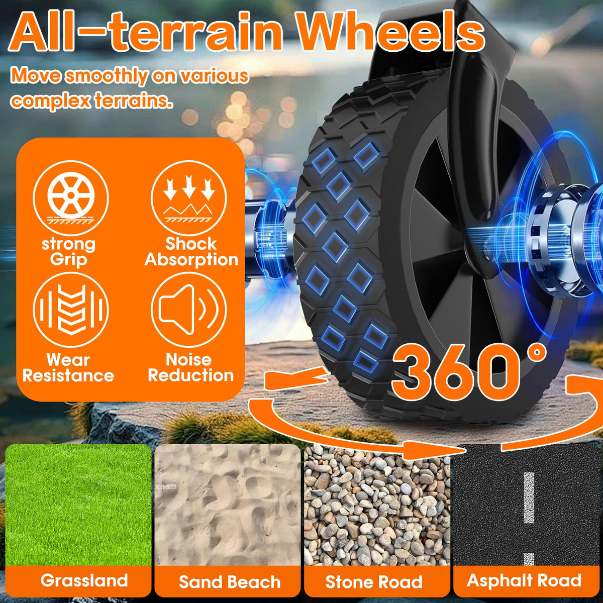 Foldable Heavy Duty Wagon with Wheels R868923