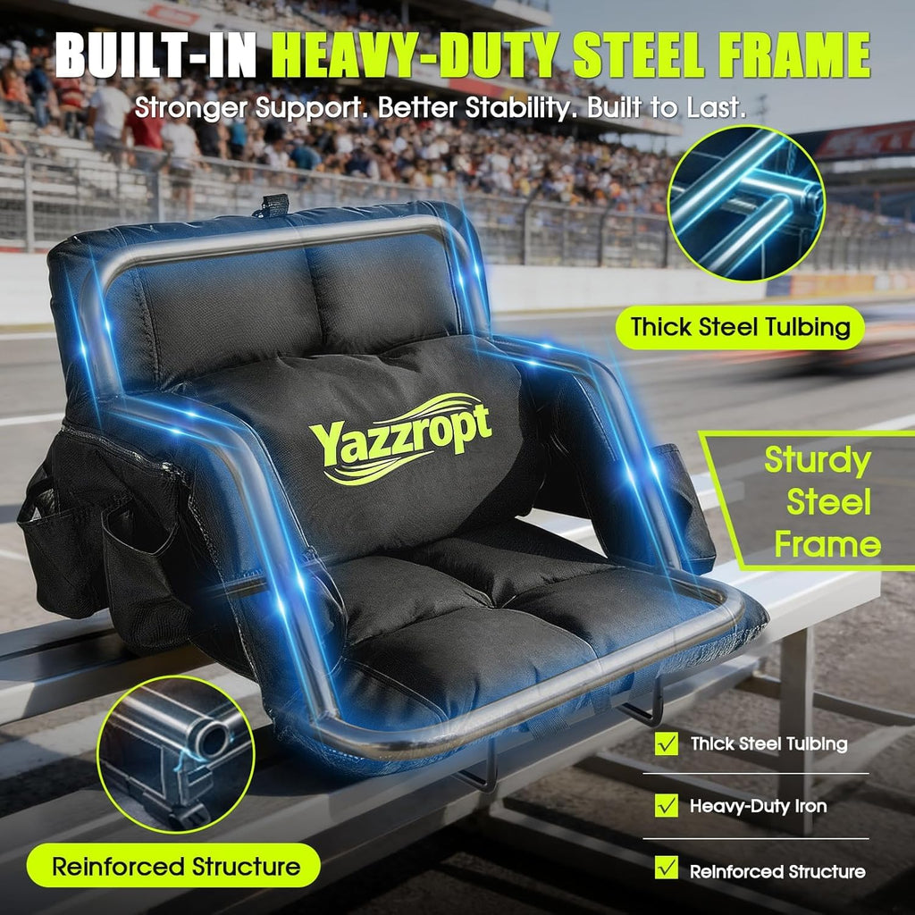 Heated Stadium Seats with Back Support, 3 Heat Settings B658